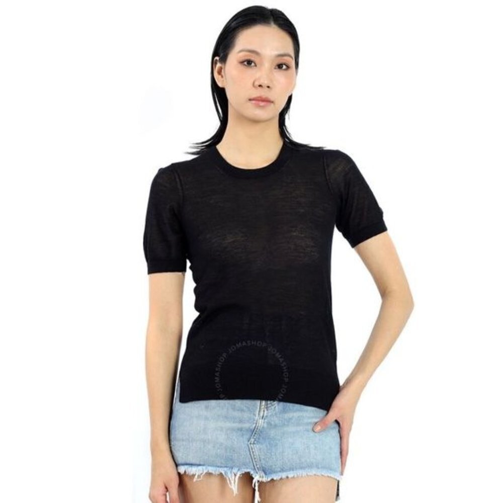 Burberry medium crew neck cashmere short sleeve top